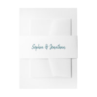 Modernes Minimalistisches Skript | Weiß mit Aquama