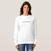 Modernes Minimalistisches Skriptangebot Personalis Sweatshirt (Vorne ganz)
