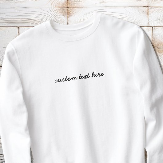 Modernes Minimalistisches Skriptangebot Personalis Sweatshirt