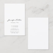 Modernes Minimalistisches Skriptglühen Euro-Größe Visitenkarte (Vorne/Hinten)