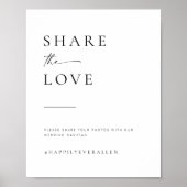 Modernes Minimalistisches Skriptheuterzeichen Poster (Vorne)