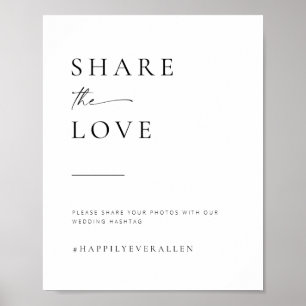 Modernes Minimalistisches Skriptheuterzeichen Poster