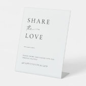 Modernes Minimalistisches Skriptheuterzeichen Sockelschild (Vorderseite)