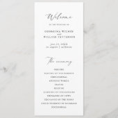 Modernes Minimalistisches Skriptmonogramm-Flachpro Programm (Vorderseite)