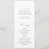 Modernes Minimalistisches Skriptmonogramm-Flachpro Programm (Vorderseite)