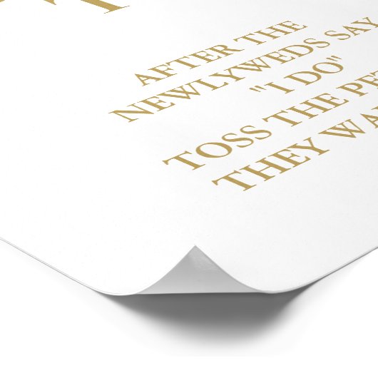 Modernes, Minimalistisches Skriptschild für die Ho Poster (Ecke)