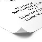 Modernes, Minimalistisches Skriptschild für die Ho Poster (Ecke)