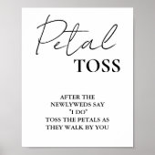 Modernes, Minimalistisches Skriptschild für die Ho Poster (Vorne)