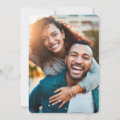 Modernes Minimalistisches Skripttypografie-Overlay Save The Date (Rückseite)