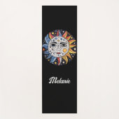 Modernes Minimalistisches Sonnenmongramm Yogamatte (Vorderseite)