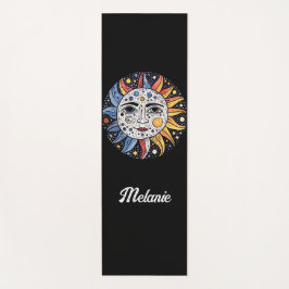 Modernes Minimalistisches Sonnenmongramm Yogamatte