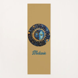 Modernes Minimalistisches Sonnenmongramm Yogamatte