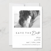 Modernes Minimalistisches Speichern des Datumsfens Magneteinladung (Vorderseite)