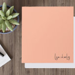 Modernes Minimalistisches, stilvolles Coral Orange Notizblock<br><div class="desc">Modernes Minimalistisches,  stilvolles Coral Orange Elegantes Notepad</div>