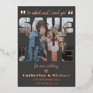 Modernes Minimalistisches, stilvolles Typografie-F Folien Feiertagskarte