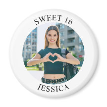 Modernes Minimalistisches Sweet 16 Birthday Circle