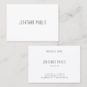 Modernes minimalistisches Template Beruflich Elega Visitenkarte (Vorne/Hinten)