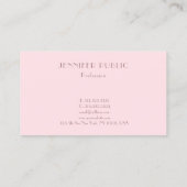 Modernes Minimalistisches Template Beruflich Luxus Visitenkarte (Rückseite)