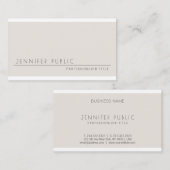 Modernes Minimalistisches Template Beruflich Visitenkarte (Vorne/Hinten)