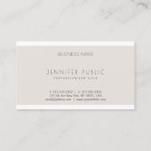 Modernes Minimalistisches Template Beruflich Visitenkarte (Rückseite)