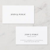 Modernes Minimalistisches Template Beruflich Visitenkarte (Vorne/Hinten)