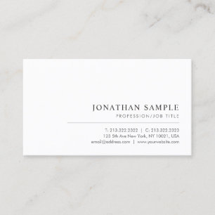 Modernes Minimalistisches Template Beruflich Visitenkarte