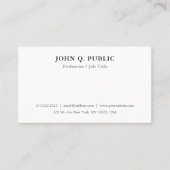 Modernes, minimalistisches Template-Elegant Visitenkarte (Vorderseite)