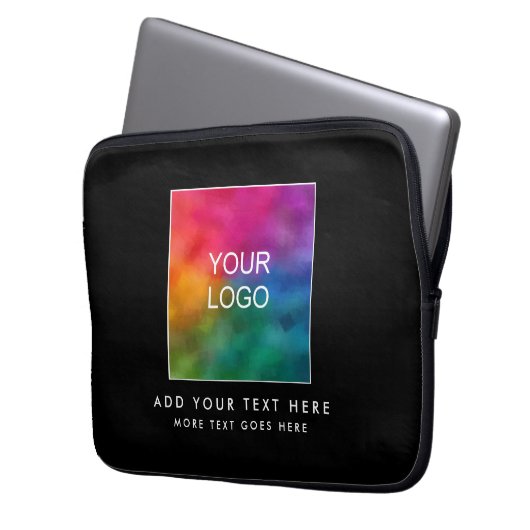 Modernes Minimalistisches Template-Logo Laptopschutzhülle (Vorderseite Links)