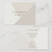 Modernes Minimalistisches Template Premium Liner Visitenkarte (Vorne/Hinten)