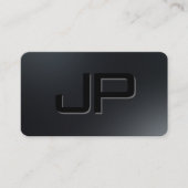 Modernes Minimalistisches Template Schwarz Monogra Visitenkarte (Vorderseite)