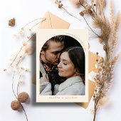 Modernes Minimalistisches Terracotta Arch Foto Hoc Einladung