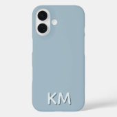 Modernes Minimalistisches Tonmonogramm Case-Mate iPhone Hülle (Rückseite)