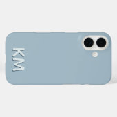 Modernes Minimalistisches Tonmonogramm Case-Mate iPhone Hülle (Rückseite (Horizontal))