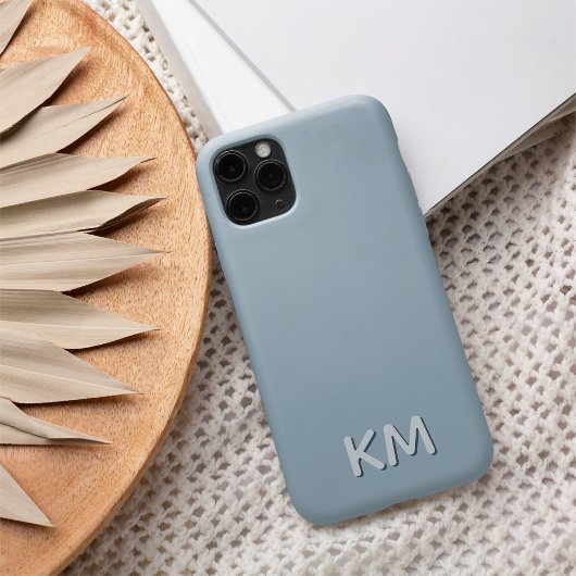 Modernes Minimalistisches Tonmonogramm Case-Mate iPhone Hülle