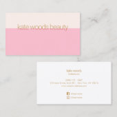 Modernes, minimalistisches, transparentes, helles visitenkarte (Vorne/Hinten)