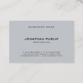 Modernes Minimalistisches, trendiges Cooles Templa Visitenkarte (Rückseite)