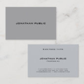 Modernes Minimalistisches, trendiges Cooles Templa Visitenkarte (Vorne/Hinten)