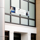 Modernes Minimalistisches Twins Abschluss Foto Par Banner (Äußeres Gebäude)