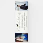 Modernes Minimalistisches Twins Abschluss Foto Par Banner (Vertikal)