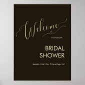 Modernes Minimalistisches Typografie-Brautparty Wi Poster (Vorne)