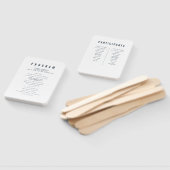 Modernes + Minimalistisches Typografie-Hochzeitspr Fächer (Non-assembled)