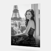 Modernes minimalistisches typografisches Foto Brid Acrylschild (Winkel)