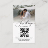 modernes minimalistisches uAwg qr-Foto Begleitkarte (Vorderseite)