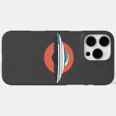 Modernes, Minimalistisches UFO-Design Case-Mate iPhone Hülle (Rückseite (Horizontal))