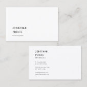 Modernes, Minimalistisches und Berufliches Templat Visitenkarte (Vorne/Hinten)