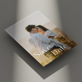 Modernes Minimalistisches und elegantes waldgrünes Save The Date