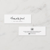 Modernes Minimalistisches Unternehmen dank Bestell Mini Visitenkarte (Vorne/Hinten)