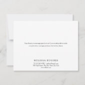 Modernes Minimalistisches Unternehmen dank Karte (Rückseite)