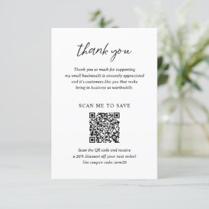 Modernes Minimalistisches Unternehmen Dankeskarte