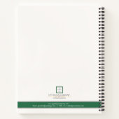 Modernes Minimalistisches Unternehmen für , weiße, Notizblock (Rückseite)